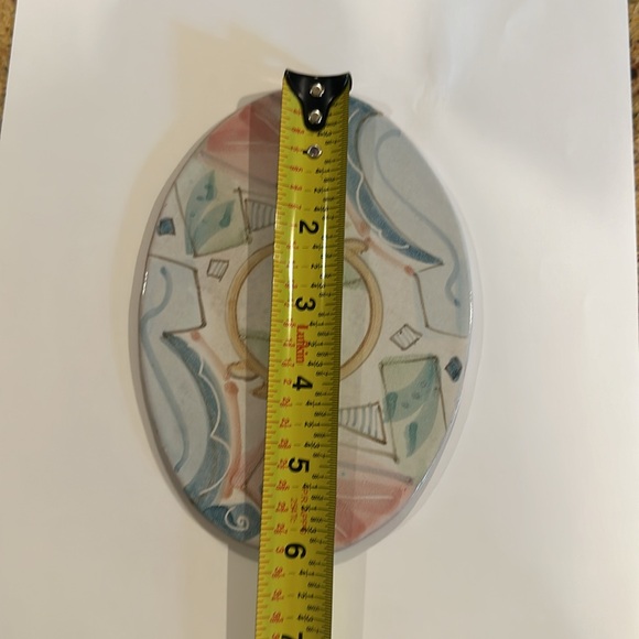 VINTAGE ARTISAN HAND GLAZED CERAMIC SWITCH PLATE FOR SINGLE SWITCH LIGHT - Picture 3 of 6